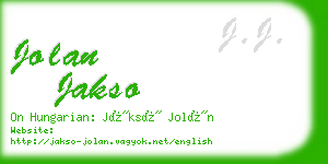 jolan jakso business card